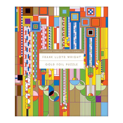 Frank Lloyd Wright Saguaro Cactus And Forms Foil Stamped 1000 Piece Puzzle - Galison - Brädspel - Galison - 9780735353527 - 28 september 2017