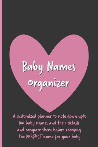 Cover for Laks Baby Designs · Baby Names Organizer (Paperback Book) (2019)