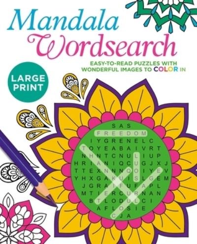 Cover for Eric Saunders · Large Print Mandala Wordsearch (Book) (2023)