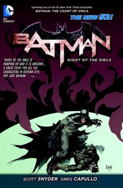 Batman: Night of the Owls (The New 52) - Scott Snyder - Kirjat - DC Comics - 9781401242527 - tiistai 12. marraskuuta 2013