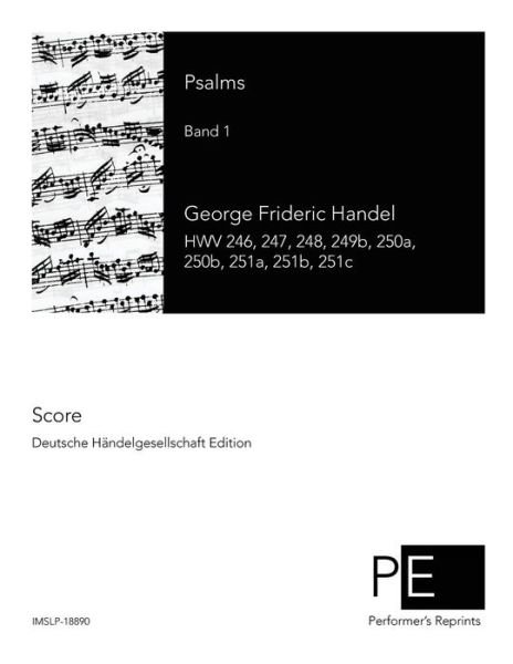 Cover for George Frideric Handel · Psalms (Paperback Bog) (2014)