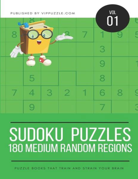 Cover for Vip Puzzle · Sudoku Puzzles - 180 Medium 9x9 Random Regions (Pocketbok) (2018)