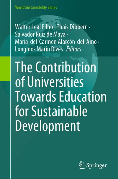 Cover for Walter Leal Filho · Contribution of Universities Towards Education for Sustainable Development (Book) (2024)