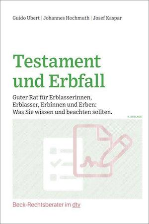 Cover for Guido Ubert · Testament und Erbfall (Paperback Book) (2022)