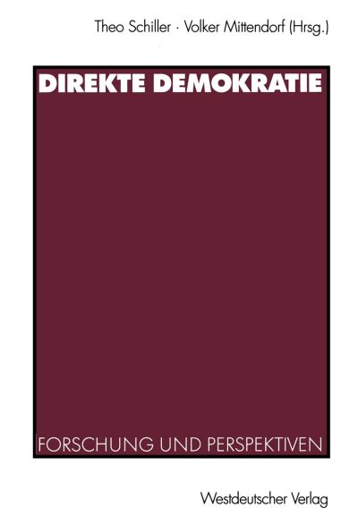 Cover for Theo Schiller · Direkte Demokratie (Paperback Book) [2002 edition] (2003)