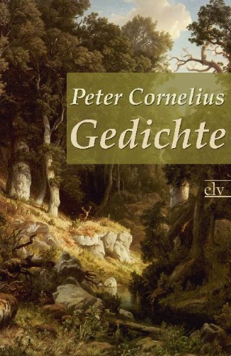 Cover for Peter Cornelius · Gedichte (Taschenbuch) [German edition] (2011)