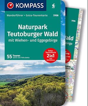 Cover for Silvia und Thilo Behla · KOMPASS Wanderführer Naturpark Teutoburger Wald mit Wiehen- und Eggegebirge, 55 Touren (Book) (2023)