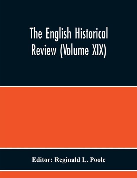Cover for Reginald L Poole · The English Historical Review (Paperback Book) (2020)