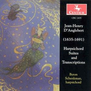Cover for D'anglebert,jean-henry / Schenkman,byron · Harpsichord Suites &amp; Transcriptions (CD) (1999)