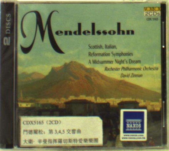Symphonies 3 Opus 56 - Mendelssohn / Zinman / Rochester Philharmonic - Musiikki - VoxBox - 0047163516528 - tiistai 9. heinäkuuta 1996