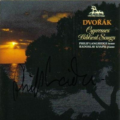 Cover for Antonin Dvorak  · Cypresses B152 (1865) - Langridge Philip (Tenore) / (CD)