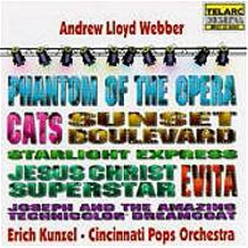 Andrew Lyoyd Webber: Musicals - Cincinnati Pops Orch / Kunzel - Musik - Telarc - 0089408040528 - 23. januar 1996
