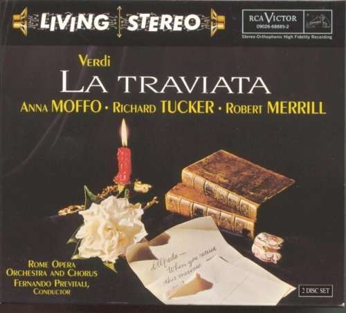 Cover for Verdi / Moffo / Tucker / Merrill / Previtali · La Traviata (CD) [Remastered edition] (1997)