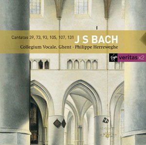 Cover for Philippe Herreweghe · J S Bachcantatas 39 73 105 107 131 (CD) (2002)