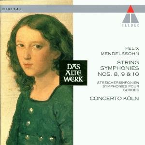Cover for Mendelssohn · Mendelssohn-string Symphonies Nos.89 and 10 (CD) (1996)