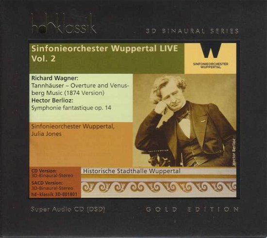 Sinfonieorchester Wuppertal Live Vol 2: Works By Richard Wagner And Hector Berlioz - Sinfonieorchester Wuppertal / Julia Jones - Muziek - CYBELE - 0809548018528 - 20 juli 2018