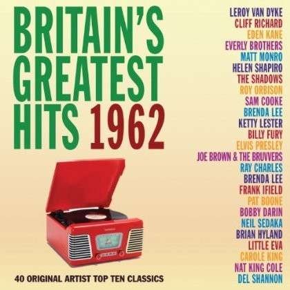Cover for Britain's Greatest Hits 1962 / Various · Britains Greatest Hits 1962 (CD) (2013)