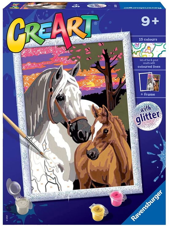 Cover for Ravensburger: Creart Serie D · Cavalli Al Tramonto (MERCH)