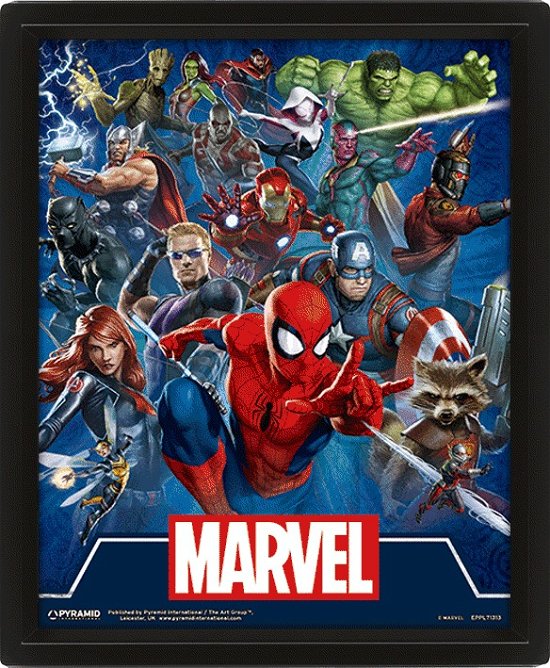 Poster 3D Marvel Cinematic Universe - Marvel: Pyramid - Merchandise -  - 5051265845528 - 28. juni 2019