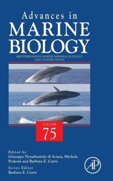 Cover for Giuseppe Notarbartolo Di Sciara · Mediterranean Marine Mammal Ecology and Conservation - Advances in Marine Biology (Gebundenes Buch) (2016)
