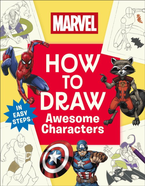 Cover for Dk · Marvel How to Draw Awesome Characters (Paperback Book) (2025)