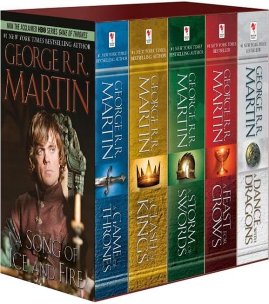 George R. R. Martin's a Game of Thrones 5-book Boxed Set (Song of Ice and Fire Series): a Game of Thrones, a Clash of Kings, a Storm of Swords, a Feast for Crows, and a Dance with Dragons - George R.r. Martin - Livros - Bantam - 9780345535528 - 29 de outubro de 2013