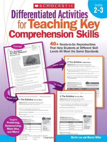 Cover for Marcia Miller · Differentiated Activities for Teaching Key Comprehension Skills: Grades 2-3: 40+ Ready-to-go Reproducibles That Help Students at Different Skill Levels All Meet the Same Standards (Paperback Book) (2010)