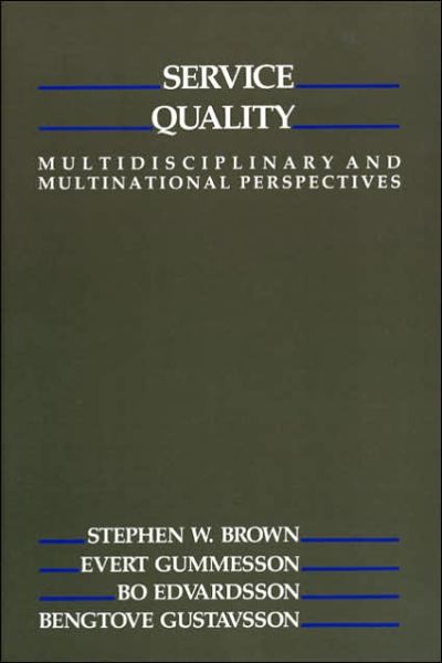 Cover for Stephen Brown · Service Quality: Multidisciplinary and Multinational Perspectives (Hardcover Book) (1998)