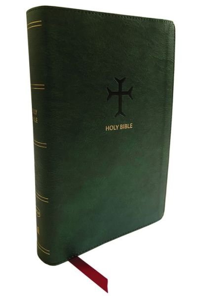 Cover for Thomas Nelson · NKJV, End-of-Verse Reference Bible, Personal Size Large Print, Leathersoft, Green, Red Letter, Comfort Print: Holy Bible, New King James Version (Leather Book) (2022)