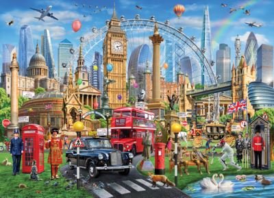London 500 Piece Jigsaw Puzzle - Peter Pauper Press - Books - Peter Pauper Press - 9781441337528 - July 12, 2021