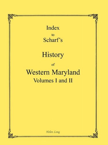 Cover for Helen Long · Index to the History of Western Maryland (Paperback Book) (2009)