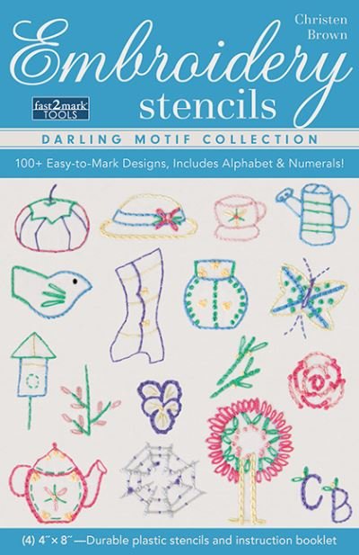 Cover for Christen Brown · Embroidery Stencils Darling Motif Collection: 100+ Easy-to-Mark Designs, Includes Alphabet &amp; Numerals! (MERCH) (2020)