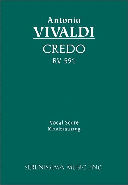 Cover for Antonio Vivaldi · Credo, Rv 591: Vocal Score (Paperback Bog) [Latin edition] (2010)