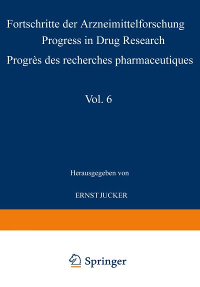 Cover for Progress · Progress in Drug Research / Fortschritte der Arzneimittelforschung / Progres des recherches pharmaceutiques - Progress in Drug Research (Paperback Book) [Softcover reprint of the original 1st ed. 1963 edition] (2012)