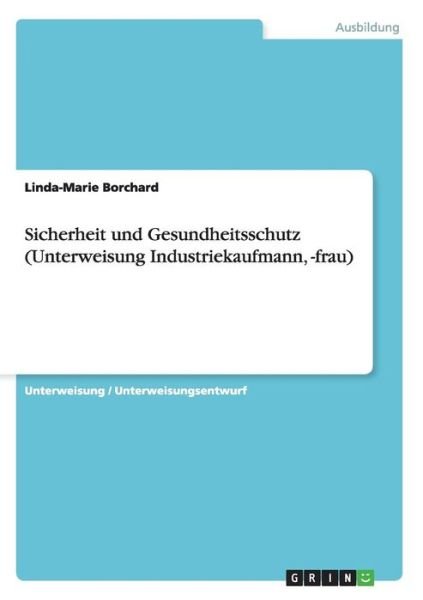 Cover for Borchard · Sicherheit und Gesundheitsschu (Book) [German edition] (2011)