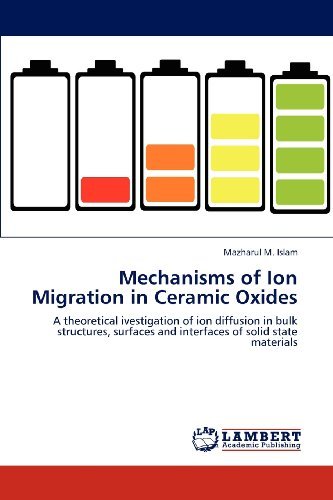 Mechanisms of Ion Migration in Ceramic Oxides: a Theoretical Ivestigation of Ion Diffusion in Bulk Structures, Surfaces and Interfaces of Solid State Materials - Mazharul M. Islam - Kirjat - LAP LAMBERT Academic Publishing - 9783838339528 - torstai 29. marraskuuta 2012