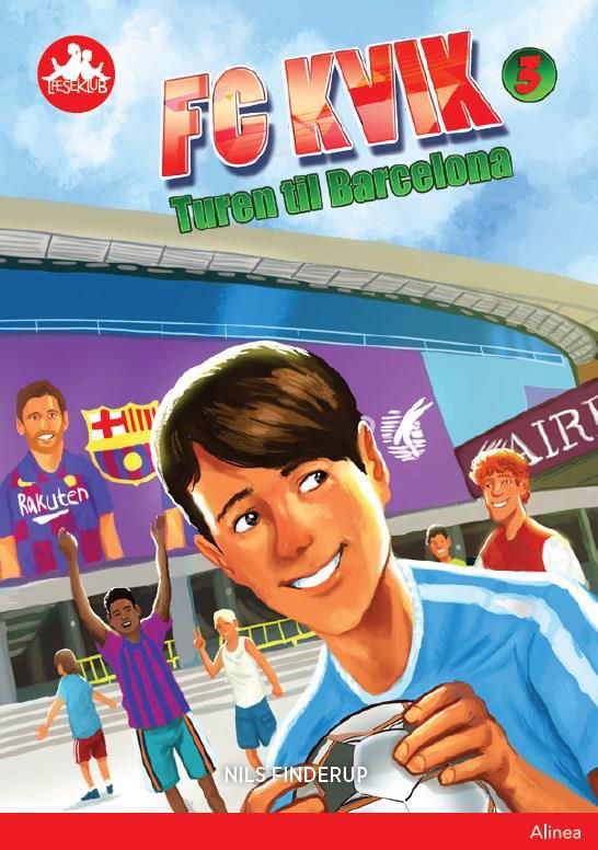 Cover for Nils Finderup · Læseklub: FC Kvik 3 - Turen til Barcelona, Rød Læseklub (Innbunden bok) [1. utgave] (2020)