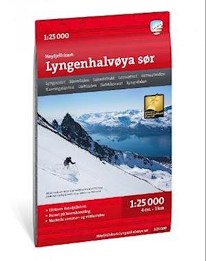 Cover for Lyngenhalvoya sor - Hoyfjellskart - High alpine map (Landkart) (2023)