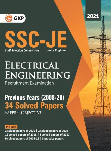 Cover for Gautam Puri · Ssc 2021 Junior Engineers Paper I Electrical Engineering 34 Previous Years Solved Papers (2008-20) (Paperback Book) (2021)