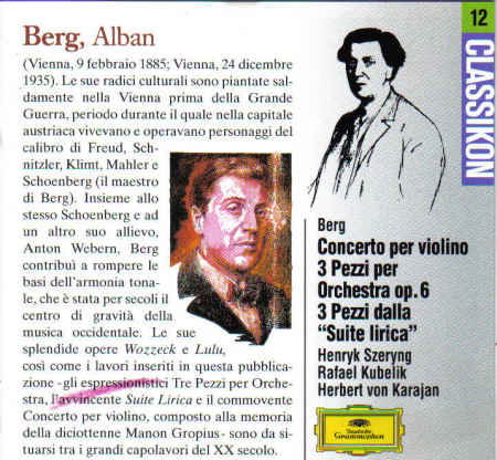 Cover for Berg · Violin Concerto (CD)