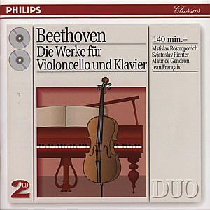 Beethoven: Cello & Piano Music - Rostropowitsch,mstislav / Richter,svjatoslav/+ - Musik - PHILIPS - 0028944256529 - 4 januari 1995