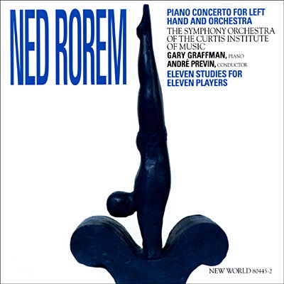 Rorem: Piano Cto For Left Hand & Orchestra - Gary Graffman, Orchestra Of The Curtis Institute Of Music, André Previn - Música - Ne World Records - 0093228044529 - 30 de junho de 1994