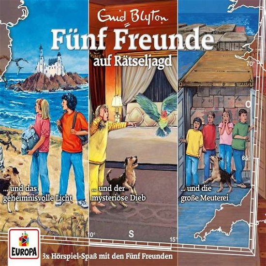 Cover for Fünf Freunde · 039/3er-box-auf Rätseljagd (Folgen 140,142,144) (CD) (2022)