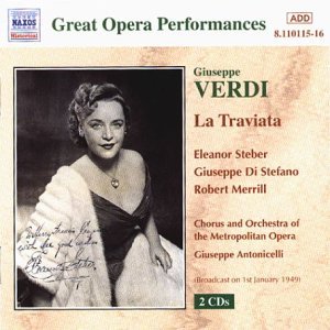 Cover for Eleanor Steber · Great Opera Recordings _ La Traviata (CD) (2000)