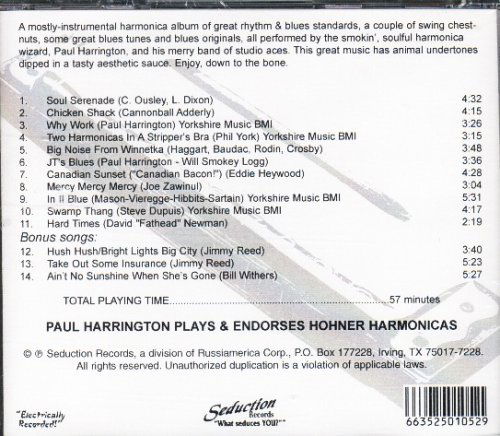 Cover for Paul Harrington · Harmonica Soul Serenade (CD) (2012)