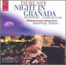 Cover for Simon, Geoffrey / Philharmonia Orchestra · Night in Granada / Nocturnes / Clair de lune Cala Records Klassisk (CD) (1993)