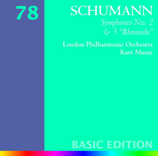 Cover for Schumann · Schumann-ymp Nos 2 &amp; 3 [78] (CD)