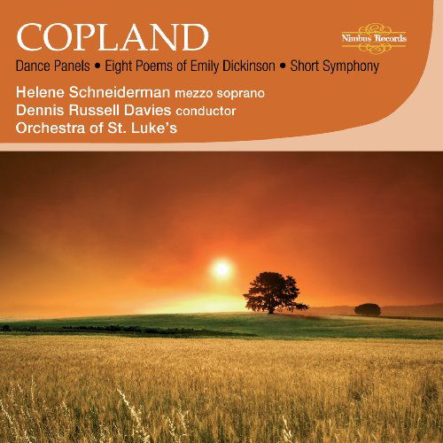Dance Panels - Copland / Schneiderman / Orch St Luke's / Davies - Musiikki - NIMBUS - 0710357254529 - tiistai 13. lokakuuta 2009