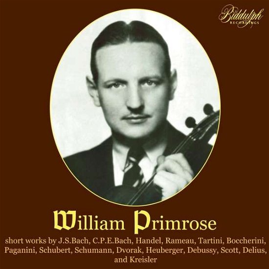 Plays Baroque Sonatas & Encore Pieces - William Primrose - Music - Biddulph Recordings - 0744718500529 - November 19, 2021