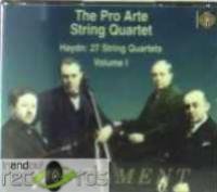 Cover for Pro Arte String Quartet · Haydn String Quartets Op.1 No.1 (La Chasse) Op.20 Nos. 2 &amp; 5 Op.50 No.3 Op.54 Nos. 1-3 (CD) (2017)